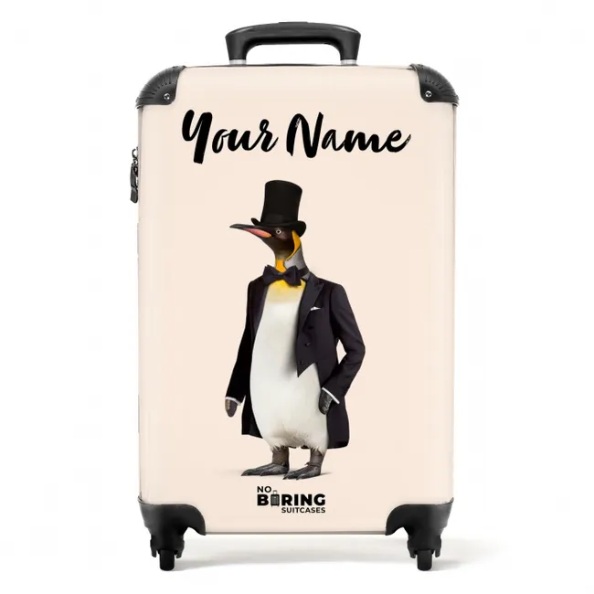 Pinguin in Pak NBS - Handbagage koffer - Kinderen Unisex middel -productfoto_recht