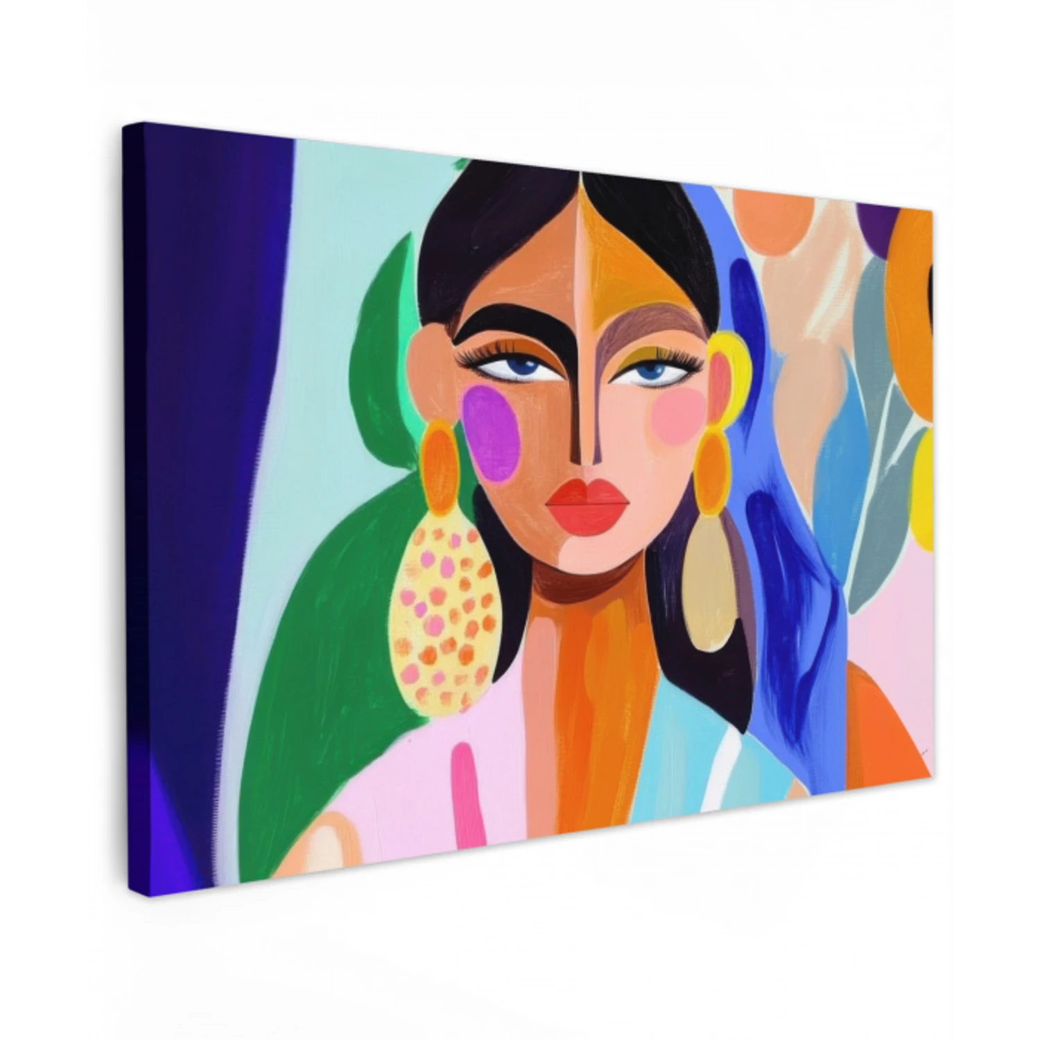 Portret - Vrouw - Modern canvas 2cm klein -z3d