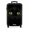 Zwarte kat met felle ogen NBS - Handbagage koffer - Kinderen Unisex middel -productfoto_recht