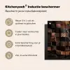 Mozaïek van Houttexturen Inductie beschermer vinyl 3mm middel -zzzzzzusp-haakje_NL