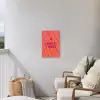 Quote - Zomer - Roze Tuinposter op houten frame 2 cm dik klein -sfeer1