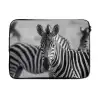 Zebra's - Zwart - Wit laptophoes neopreen klein -3d