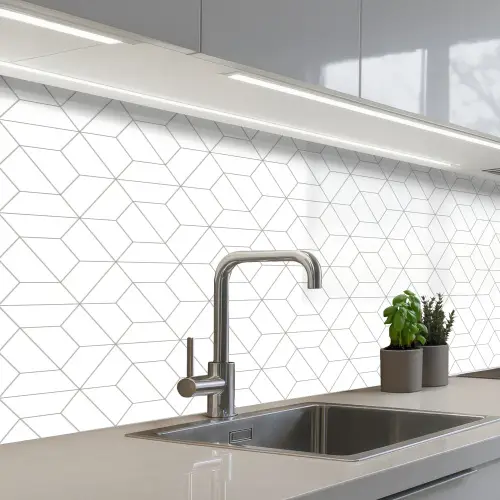 Geometrie - Lijn - Patroon keuken achterwand 2 middel 871 -3d_schuin