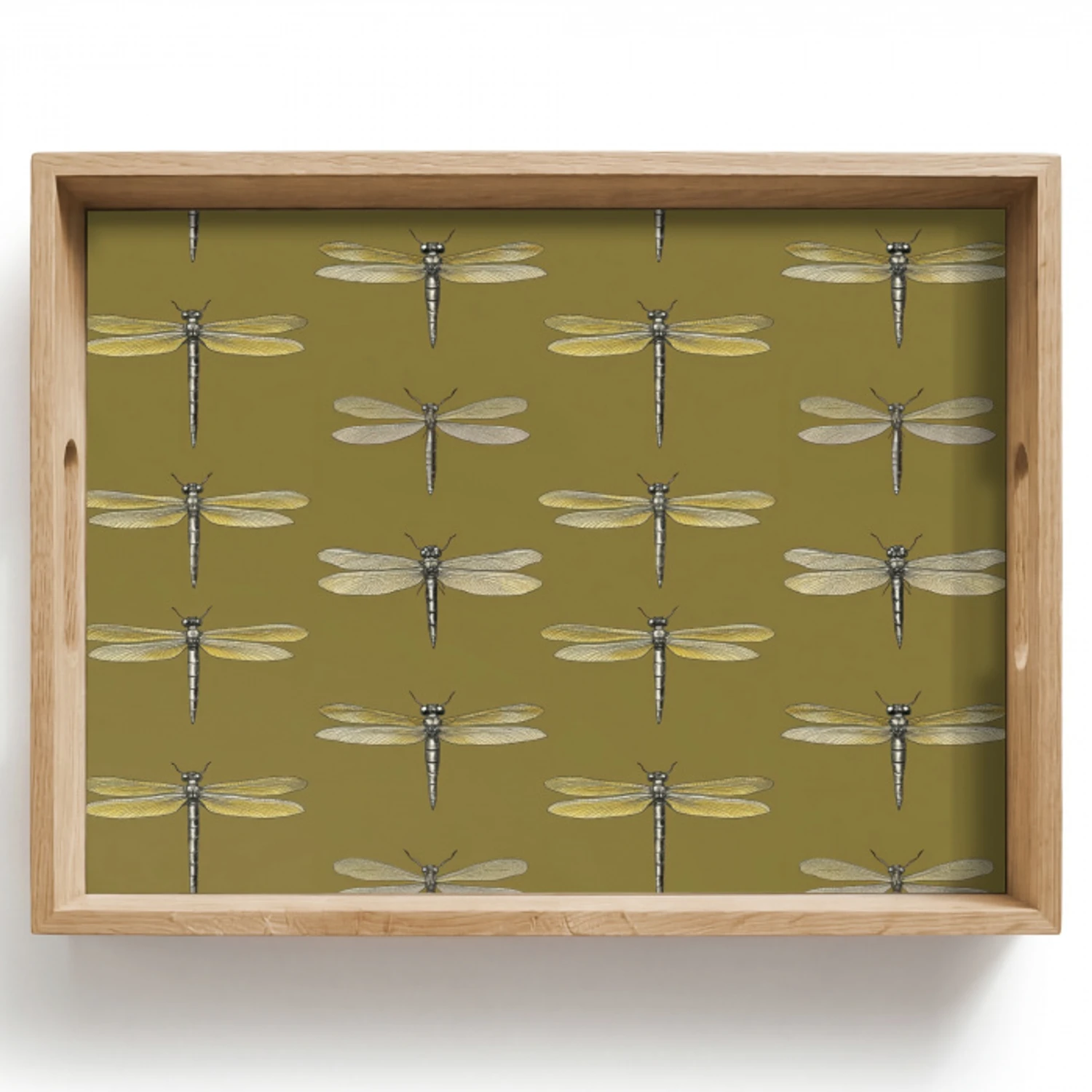 Libellen - Patroon - Groen Dienblad Rechthoek middel 911 -z3d_shopping