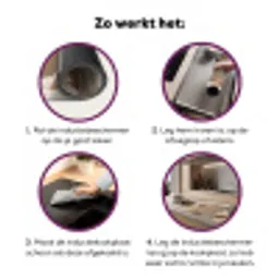 Champagne - Bed - Bubbels Inductie beschermer vinyl 3mm klein -zzzzzzz-cc-werking