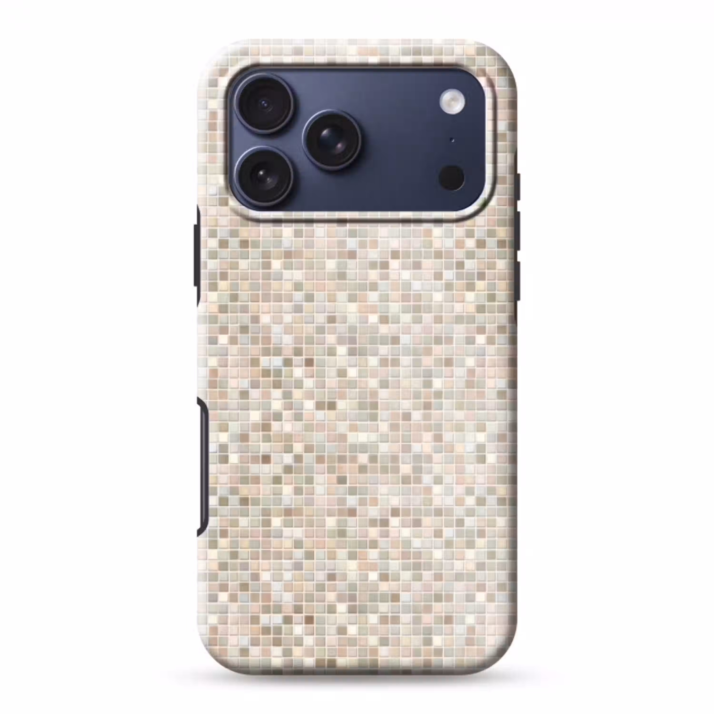 Mozaïek - Patroon- Taupe Toughcase MagSafe Apple iPhone 17 Pro Max klein 1019 -3d