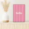 Roze - Gestreept - Belle canvas 2cm klein -sfeer5