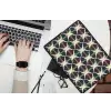 Abstract - Retro - Kleurrijk laptophoes neopreen klein 279 -bureau