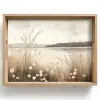 Meer - Water - Natuur - Beige Dienblad Rechthoek middel -z3d_shopping