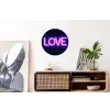 Neon - Love - Valentijn Wandcirkel aluminium klein -kantoor