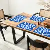 Vormen - Abstract - Blauw - Golven Placemat vinyl groot -zzsfeer4_Kitchenyeah-website