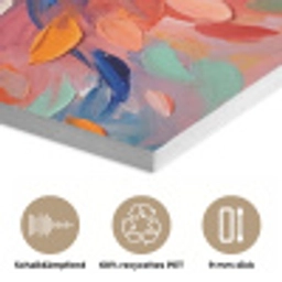 Bloemen - Abstract - Kunst - Modern PET vilt klein -closeup_DE
