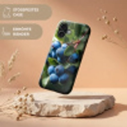 Blauwe bessen - Dauwdruppels - Natuurlijk licht Toughcase MagSafe Apple iPhone 17 klein -USP_RandenV_DE