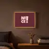 Nice - Uitroepteken - Rood Light Box met batterij (Wandlamp) middel -sfeer4