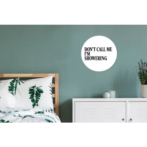 Tekst - Modern - Zwart - Wit Wandcirkel aluminium klein -slaapkamer