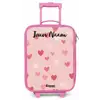 Hartjes - Patroon - Roze Kinderkoffer - Roze klein -zz3dotto