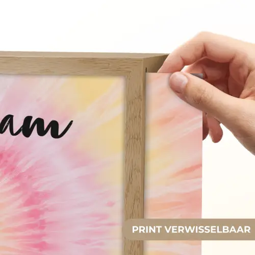 Spiraal - Pastel - Roze Light Box met batterij (Wandlamp kind) middel -USP_websiteprintNL
