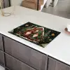 Kerst - Gnomen - Peperkoekhuisje - Rood - Groen Inductie beschermer vinyl 3mm klein -sfeer8