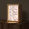 Roze - Wit - Organisch Light Box met kabel (Tafellamp) klein 925 -z3d_website