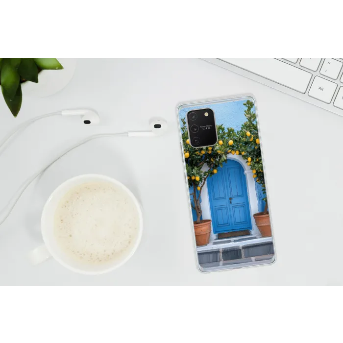 Citroenbomen - Geel - Deur - Potten Telefoonhoesje Samsung Galaxy S10 Lite klein -oordopS10Lite