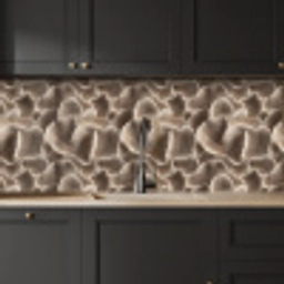 Waaiervorm - Beige - Vezel textuur keuken achterwand 2 middel 871 -sfeer1