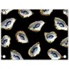 Oesters - Vissen - Blauw - Goud tuinposter los doek klein -3d