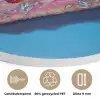Taart - Edelstenen - Glitters - Roze Akoestische PET Vilt - Rond klein -closeup_NL