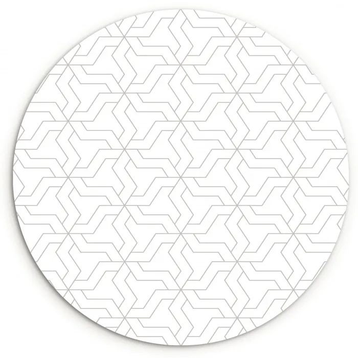 Grafisch - Patroon - Modern Wandcirkel kunststof plaat 5mm dik klein 188 -3d