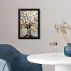 Boom - Beige - Grijs - Goud - Abstract fotolijst zwart zonder passe partout klein -sfeer4