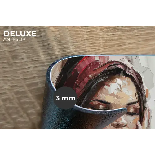 Vrouw - Verflook - Portret - Modern Placemat vinyl groot -closeup
