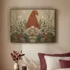 Kerstgnome - Konijntjes - Kleurrijk Textielframe zwart klein -sfeer1