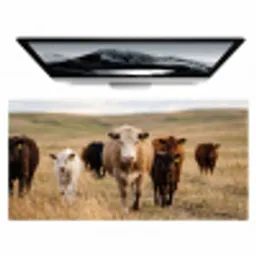 Runderen - Kudde - Landschap - Weide - Rustig Muismat XXL klein -zzz3d
