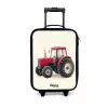 Tractor - Getekend - Rood Kinderkoffer - Zwart klein -3d