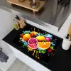 Fruit - Graffiti - Kleurrijk - Sinaasappel - Aardbei - Abstract Inductie beschemer met haakjes klein -sfeer1