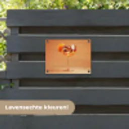 Drank - Oranje - Glitter - Disco tuinposter los doek klein -sfeer3