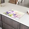 Lavendel - Vlinder - Bloemen Inductie beschermer vinyl 3mm klein -sfeer8