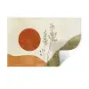 Zon - Abstract - Takken - Oranje Muursticker klein -3d