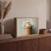 Bloempot - Kuiken - Bloemetjes Light Box met batterij (Wandlamp) middel -sfeer2