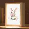 Konijn - Roze - Bellen Light Box met kabel klein -zzz_3d_website