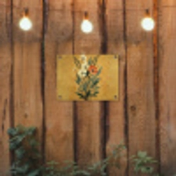 Bladeren - Boeket - Bloemen - Geel tuinposter los doek klein -sfeer1