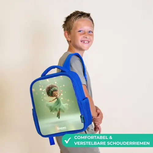 Dansende fee in groen licht Kinderrugzak - Blauw middel -sfeer3_NL