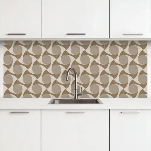 Tijdloos - Evenwicht - Beige - Taupe keuken achterwand 2 middel 871 -3d