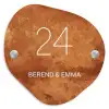 Roest - Klassiek Naambord Organisch middel -3d