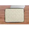 Floraal - Ornament - Beige laptophoes neopreen klein 279 -tafel