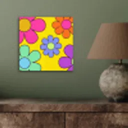 Bloemen - Illustratie - Kleurrijk aluminium wit klein -sfeer2