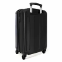 Minimal - Grijsblauw met gouden golven NBS - Handbagage koffer - Unisex middel -achterkant