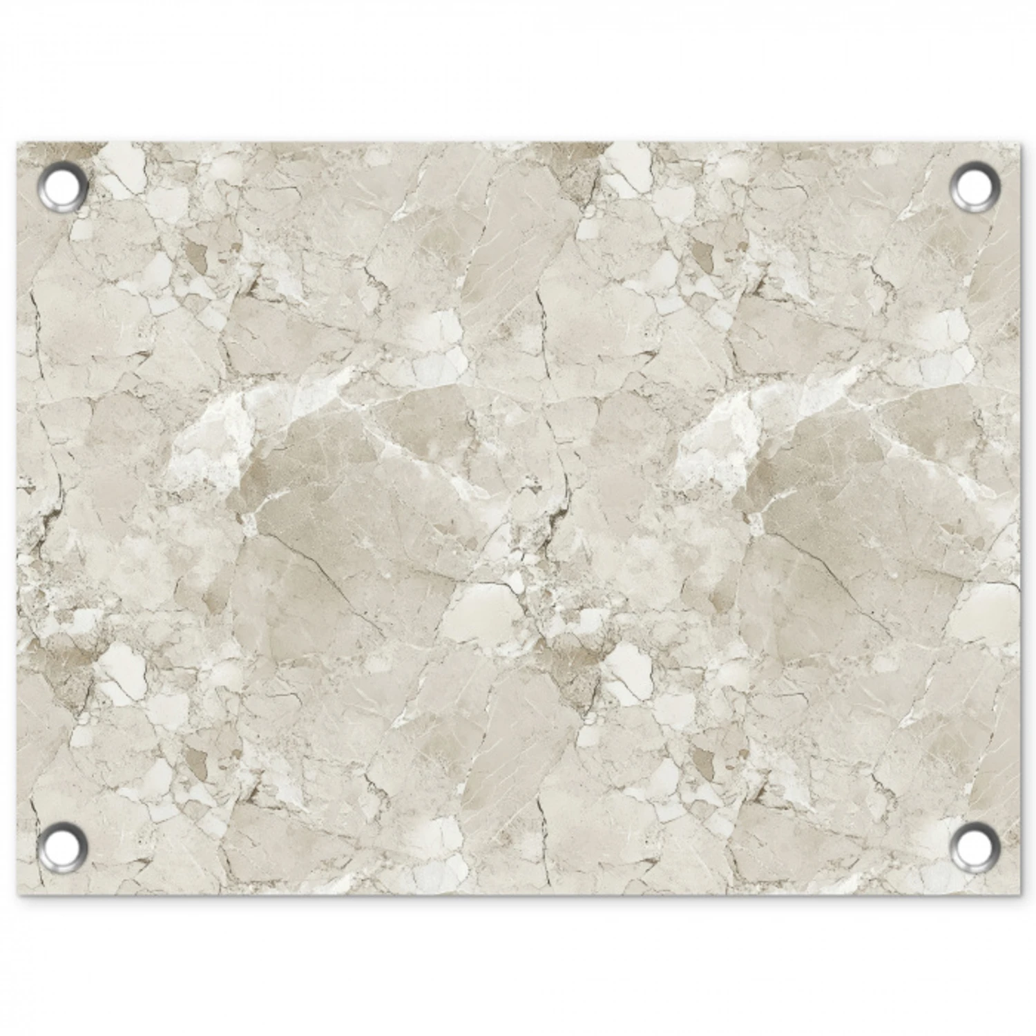 Marmer - Grijs - Aders tuinposter los doek klein 239 -3d