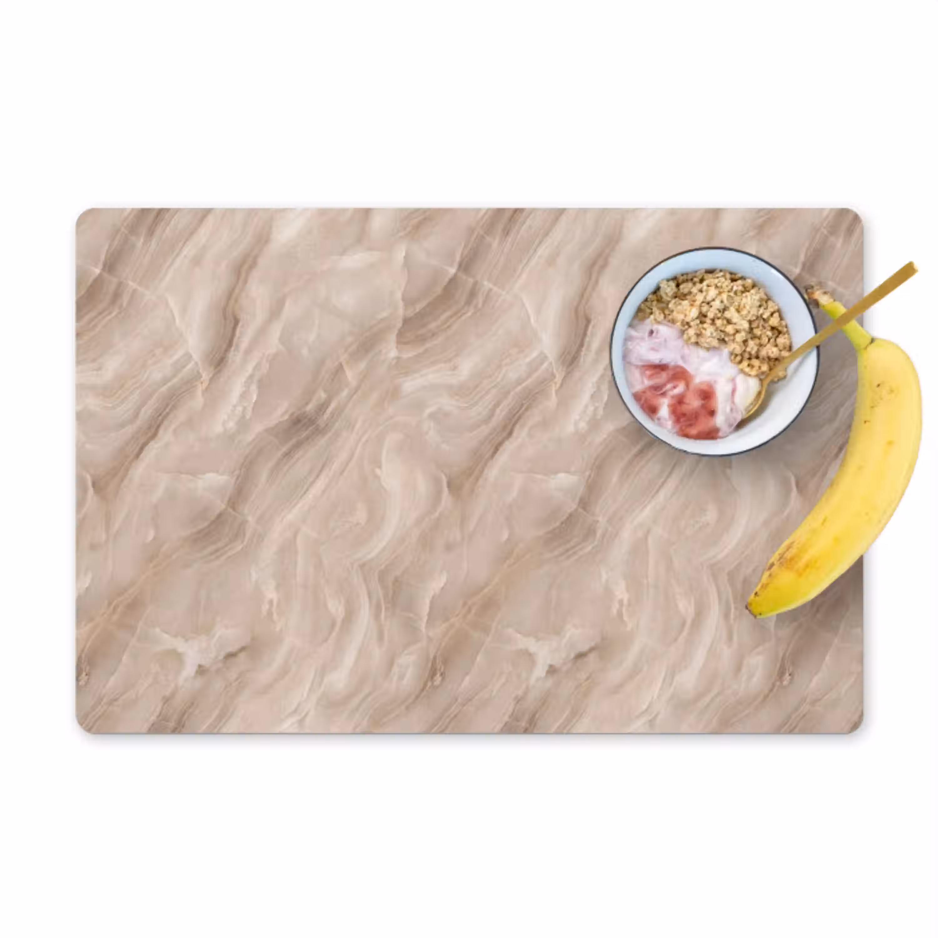 Steen - Golvend - Abstract - Beige Placemat vinyl groot -zzzproduct_Kitchenyeah-website