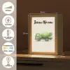 Betonmixer - Getekend - Groen Light Box met kabel (Kinderlampje) klein -USP_NL
