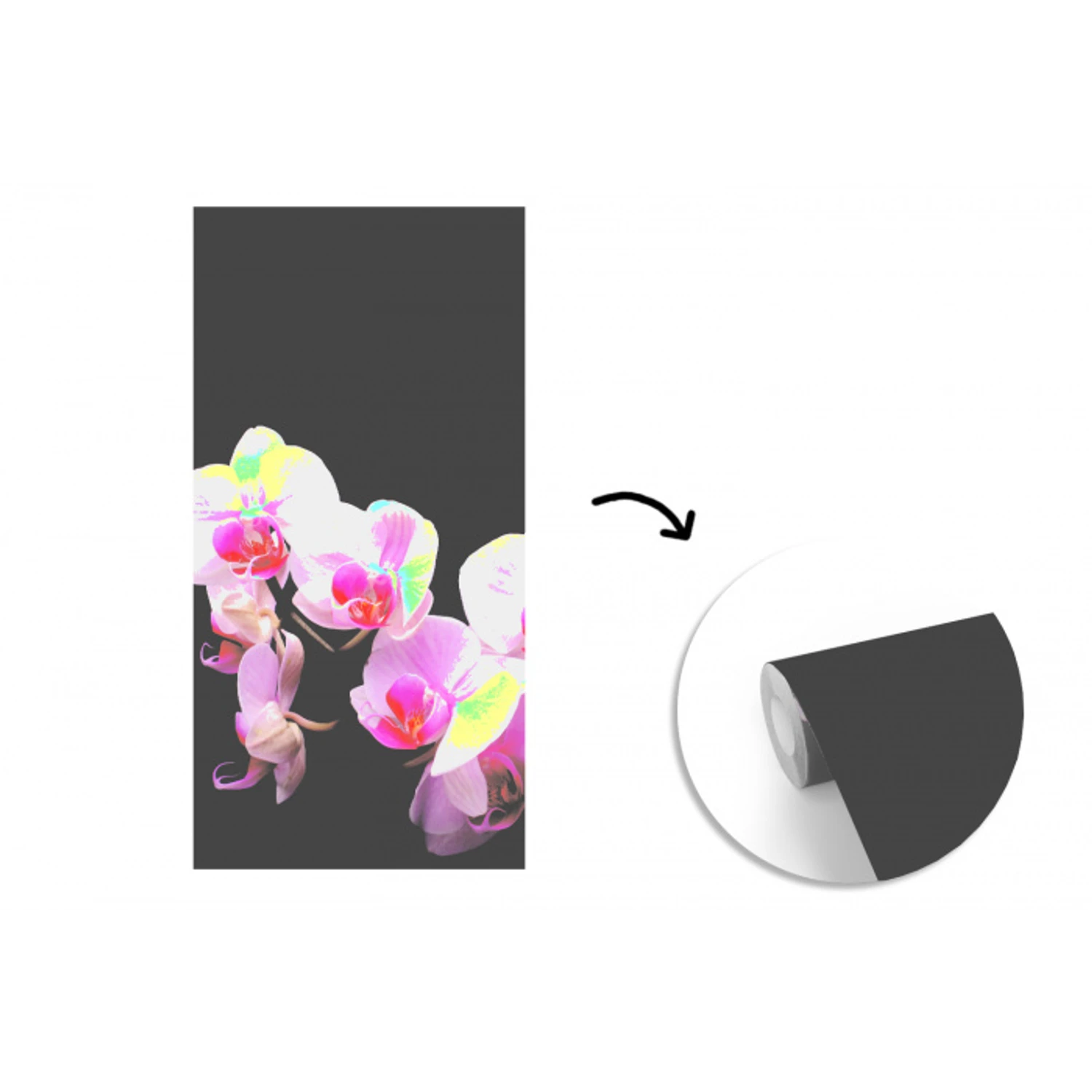 Orchidee - Bloemen - Roze - Flora fotobehang vinyl groot -3d